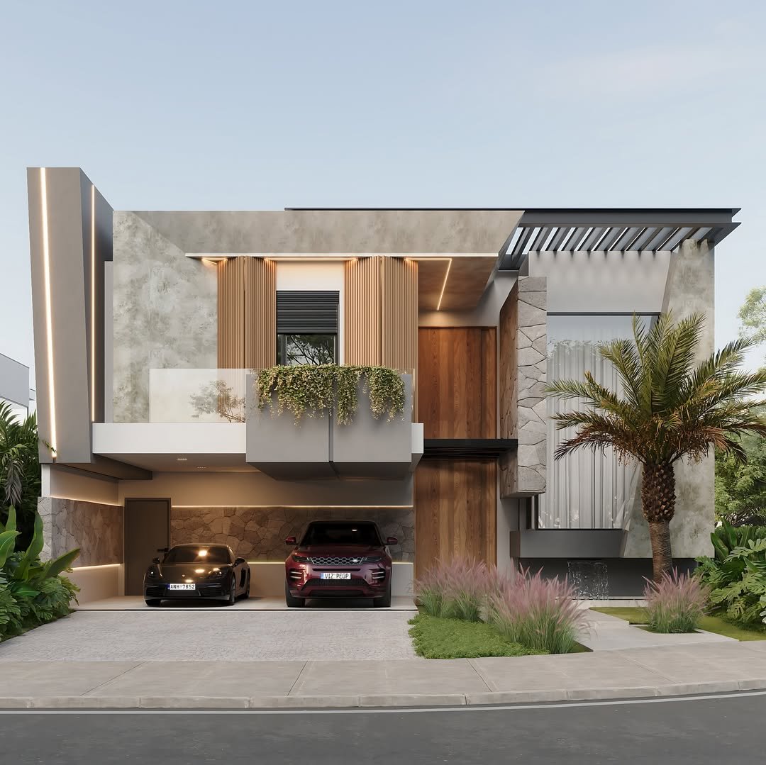 Render de residência alto padrão projeto arquitetônico André Senson Indaiatuba